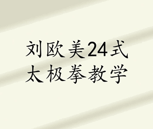 刘欧美24式太极拳教学视频全集完整版培训教程-1