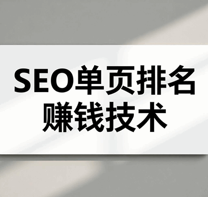 SEO单页排名赚钱技术培训教程-1 SEO单页排名赚钱技术培训教程-1