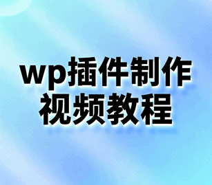 wordpress插件制作视频培训教程-1